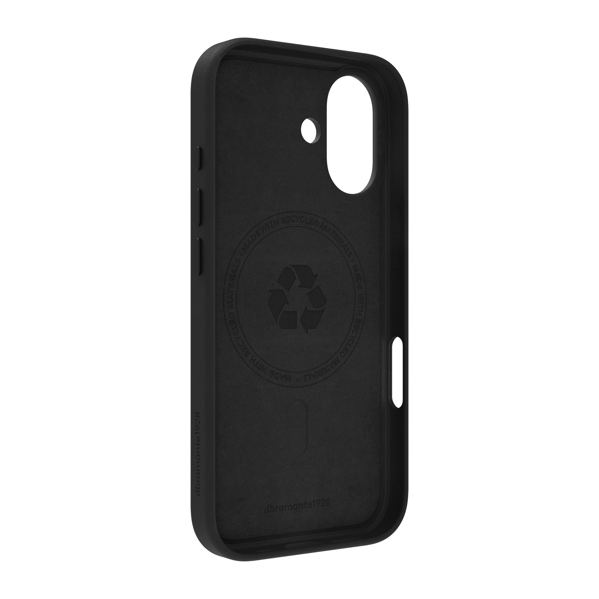 dbramante1928 Roskilde MS Backcover – für Apple iPhone 17, MagSafe, mit Kartenfach, Leder, Schwarz