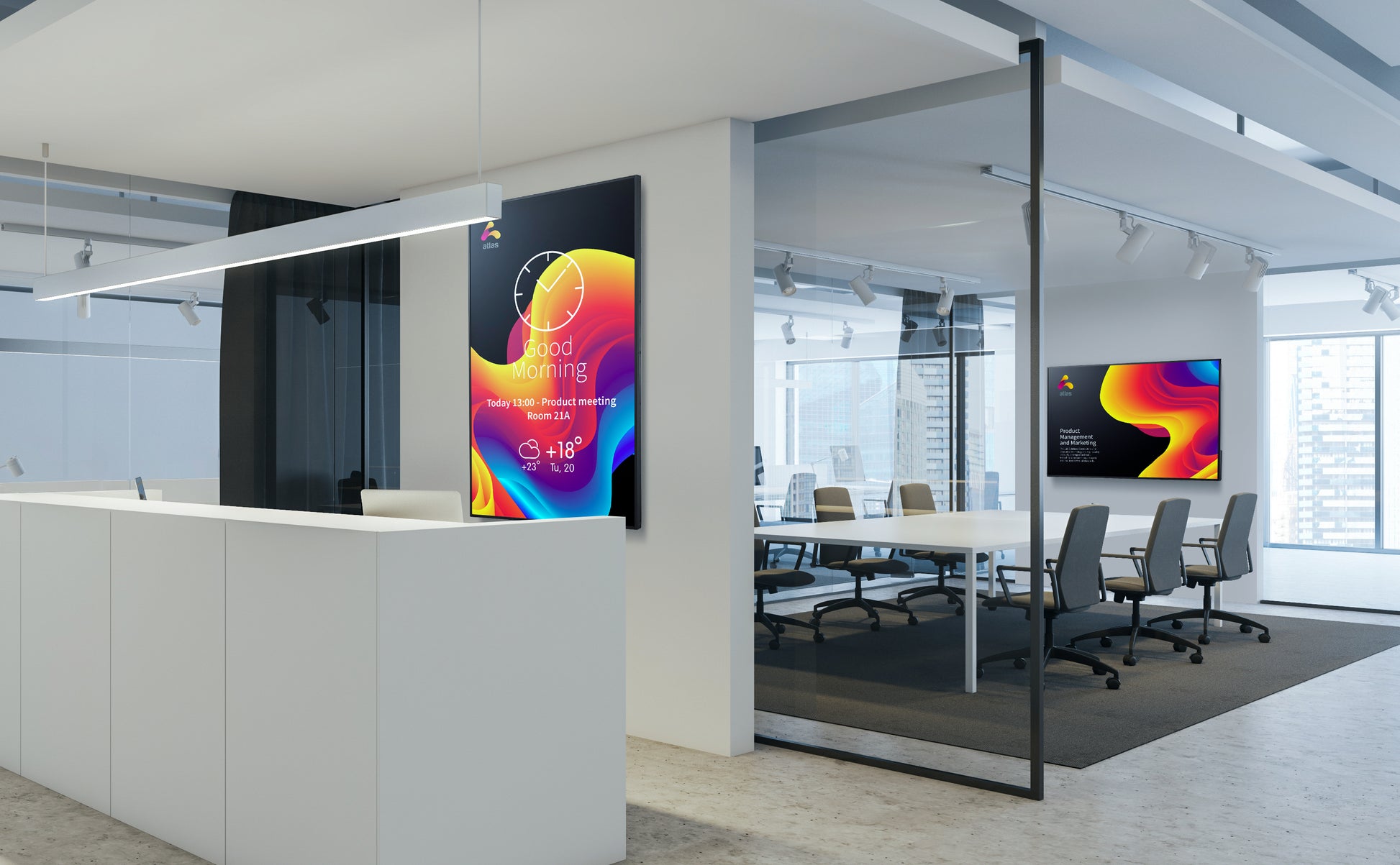 Sharp PN-ME862 – 86" 4K Ultra HD Signage-Display, 450 cd/m², 18/7, Android