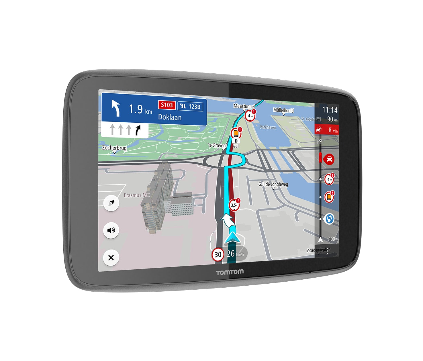 TomTom GO Expert 7 Plus – 7" WXGA Interaktives Display (Touch), Schwarz