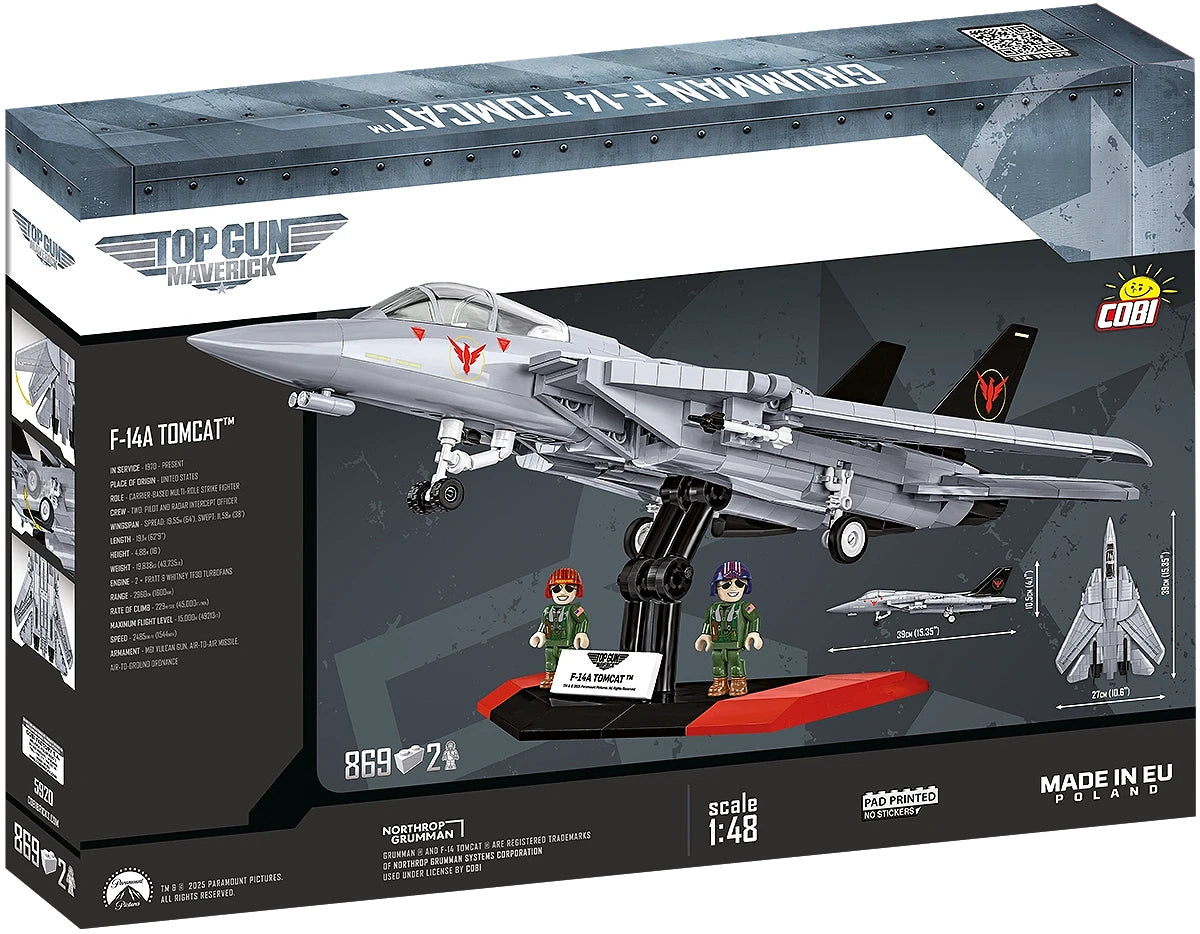 COBI 3D Puzzle Grumman F-14 – Top Gun Maverick – 869 Teile – 39 × 27 × 10,5 cm – ab 9 J.