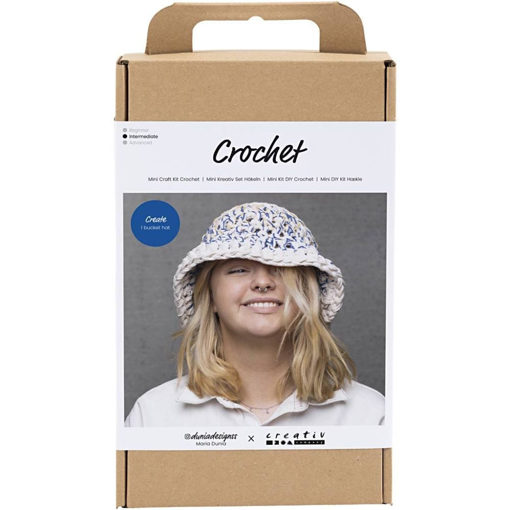 Creativ Company Häkelset Hut – Gelb, 1 Stk.