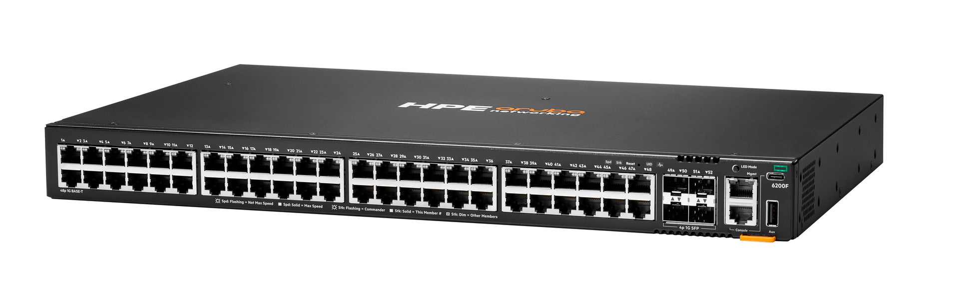 HPE Aruba Networking CX 6200F – Managed L3 Switch – 48× 1G, 4× SFP, 1U, 19"