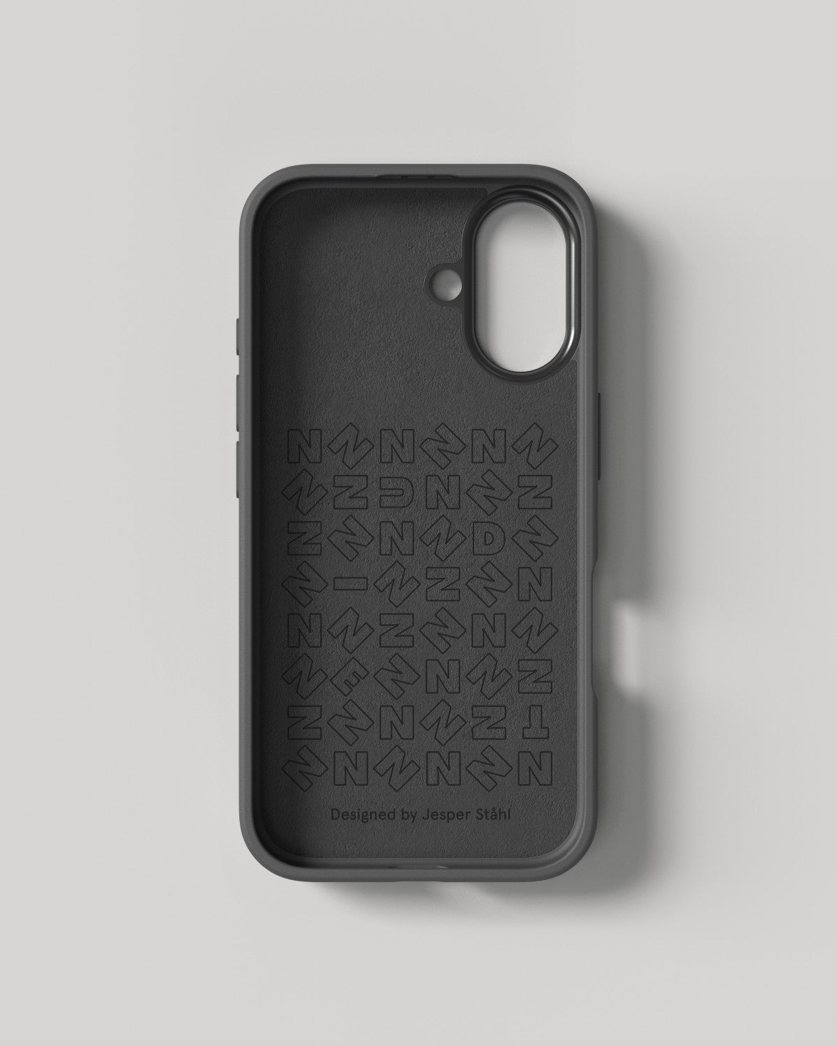 Nudient – Backcover Bold – für Apple iPhone 16 – schwarz – MagSafe-kompatibel