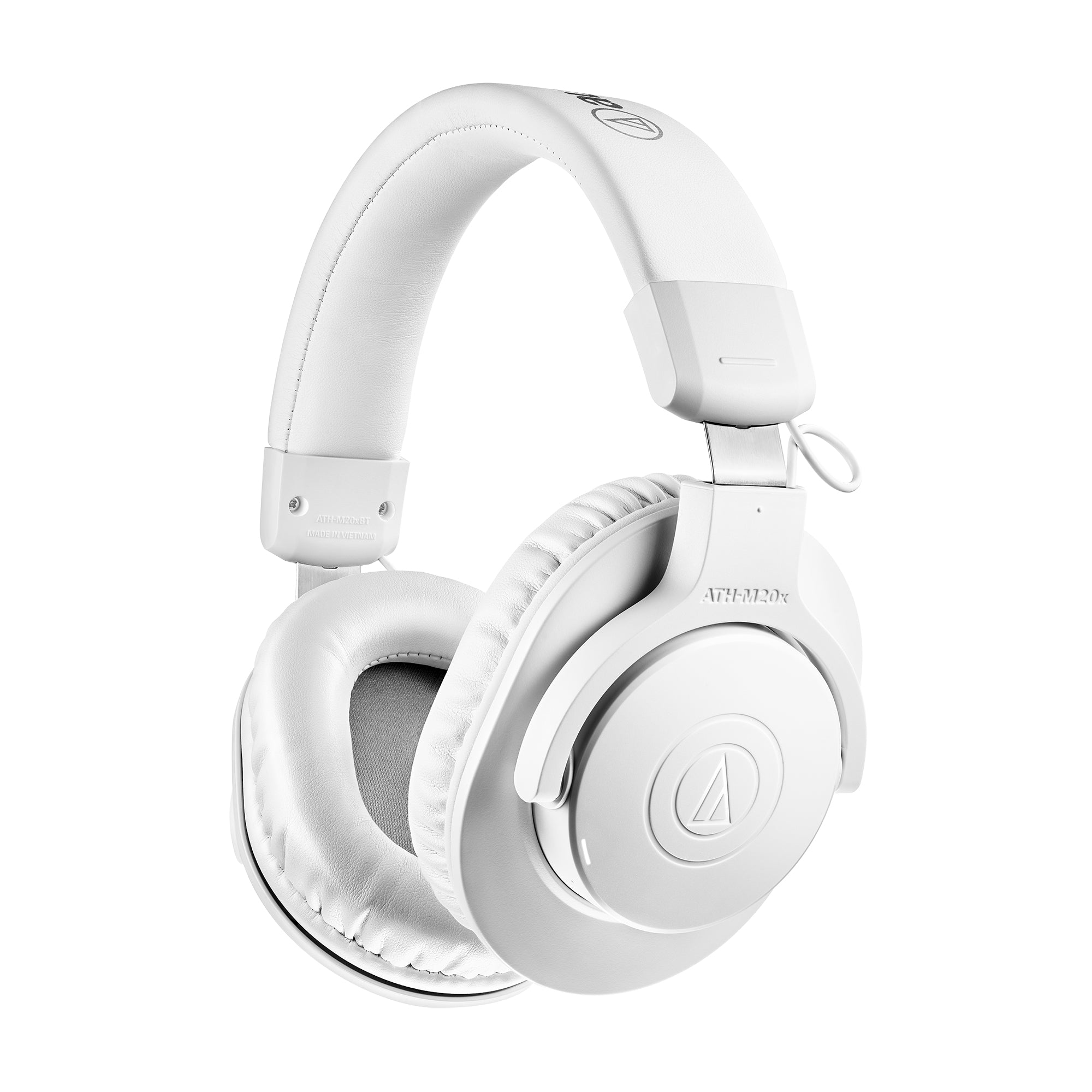 Audio-Technica ATH-M20xBT Over-Ear Kopfhörer – Kabel + BT, Weiss, BT 5.0