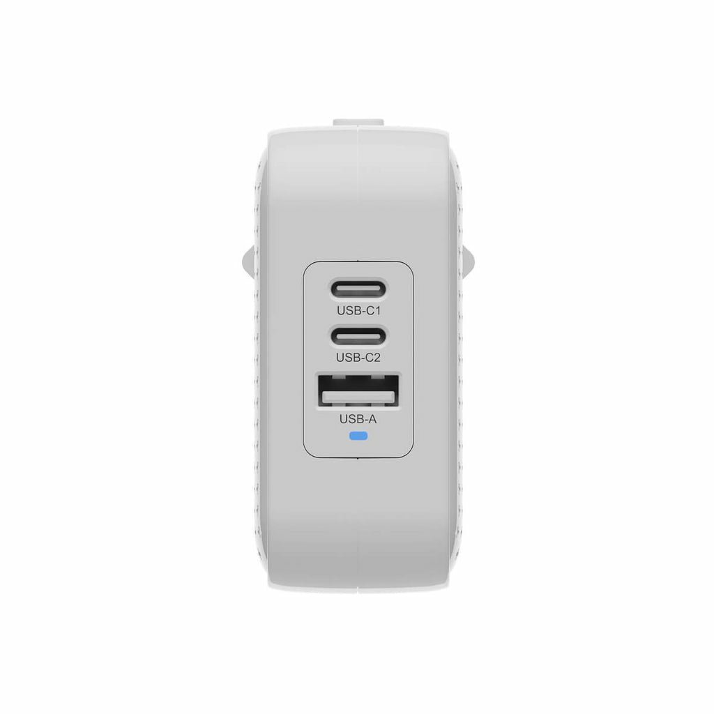 Hyper Netzteil – 70 W, 2× USB-C + 1× USB-A, PD, PPS, QC, GaN – für Laptop, Smartphone, Tablets