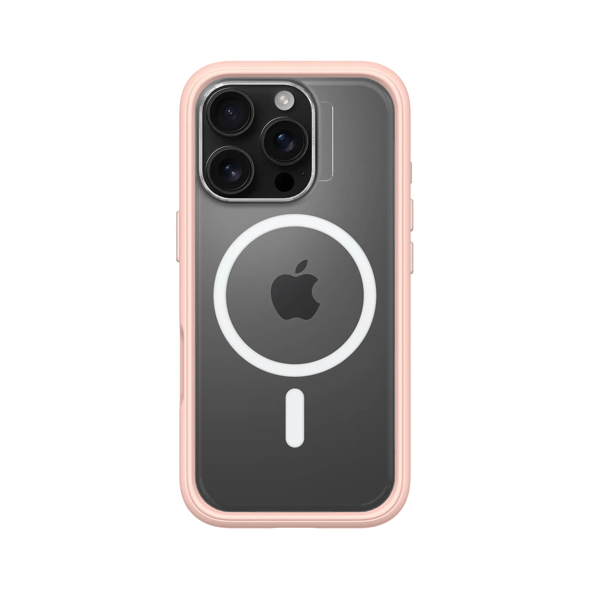 RhinoShield Backcover – für Apple iPhone 16 Pro – rosa/transparent – MagSafe-kompatibel