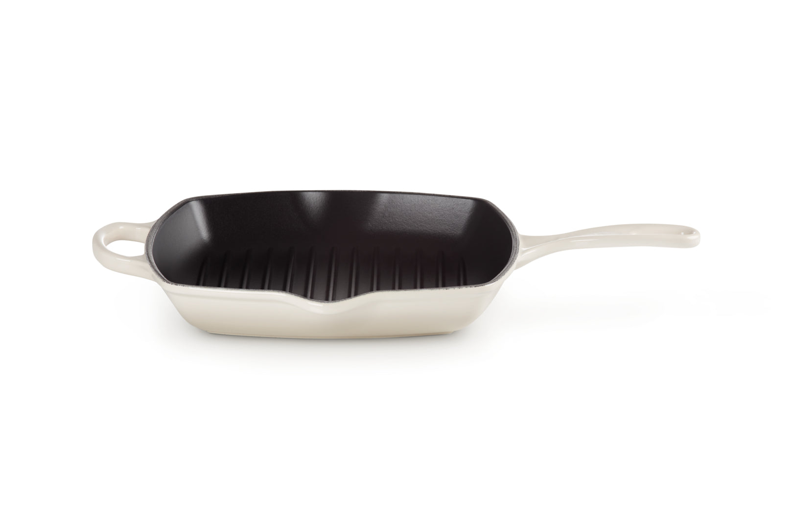 Le Creuset Fonduepfanne – Ø 26 cm, Gusseisen, Emaille, für Induktion, Gas, Glaskeramik, Beige