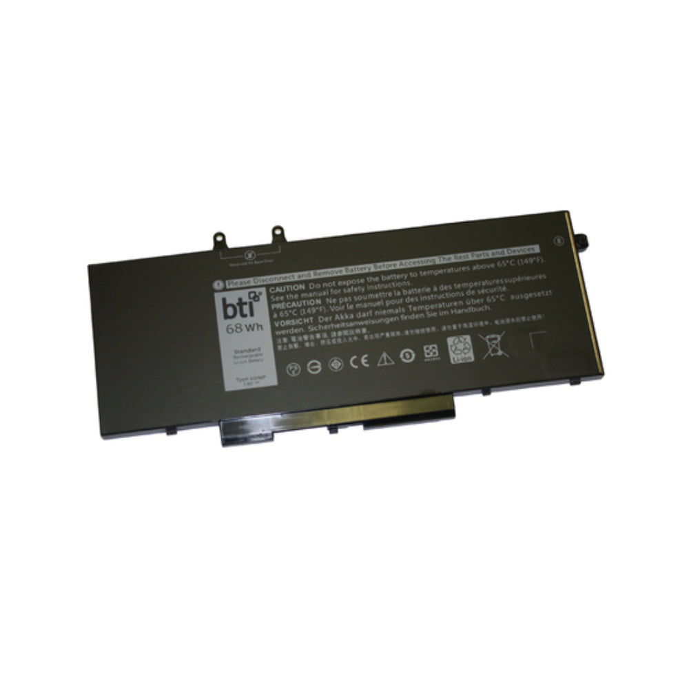 BTI Notebook-Akku – für Dell – 68 Wh, 7,6 V (4 Zellen) – Schwarz