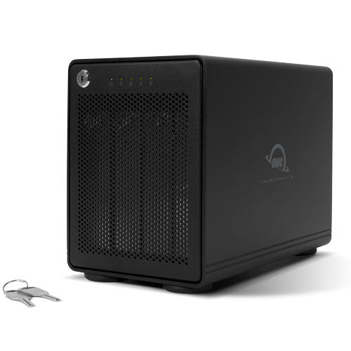 OWC ThunderBay 4 RAID – 4-Bay Tower NAS – 2×Thunderbolt 3, für HDD/SSD, SATA