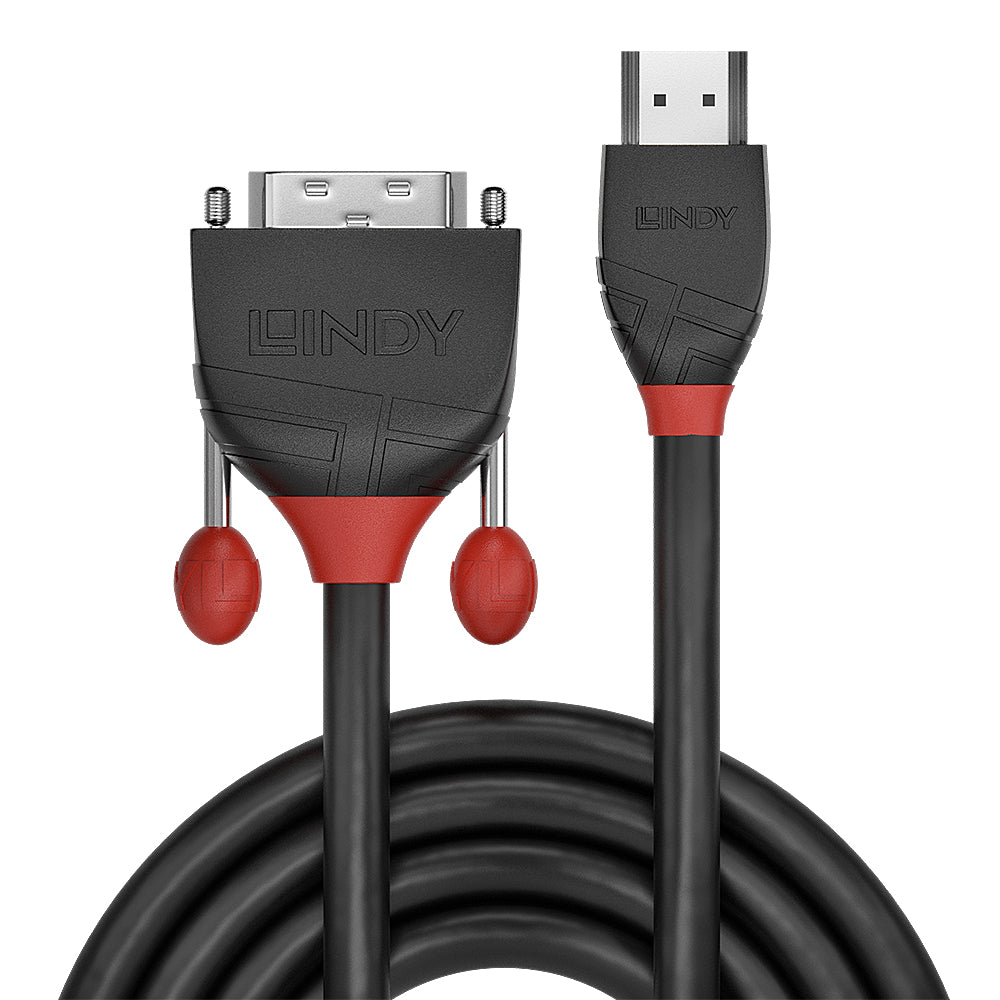 Lindy HDMI (Stecker) auf DVI (Stecker) Adapter, Single Link, 2 m