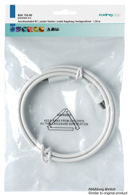 Axing Koax-Antennenkabel (IEC) – 5 m – Weiss