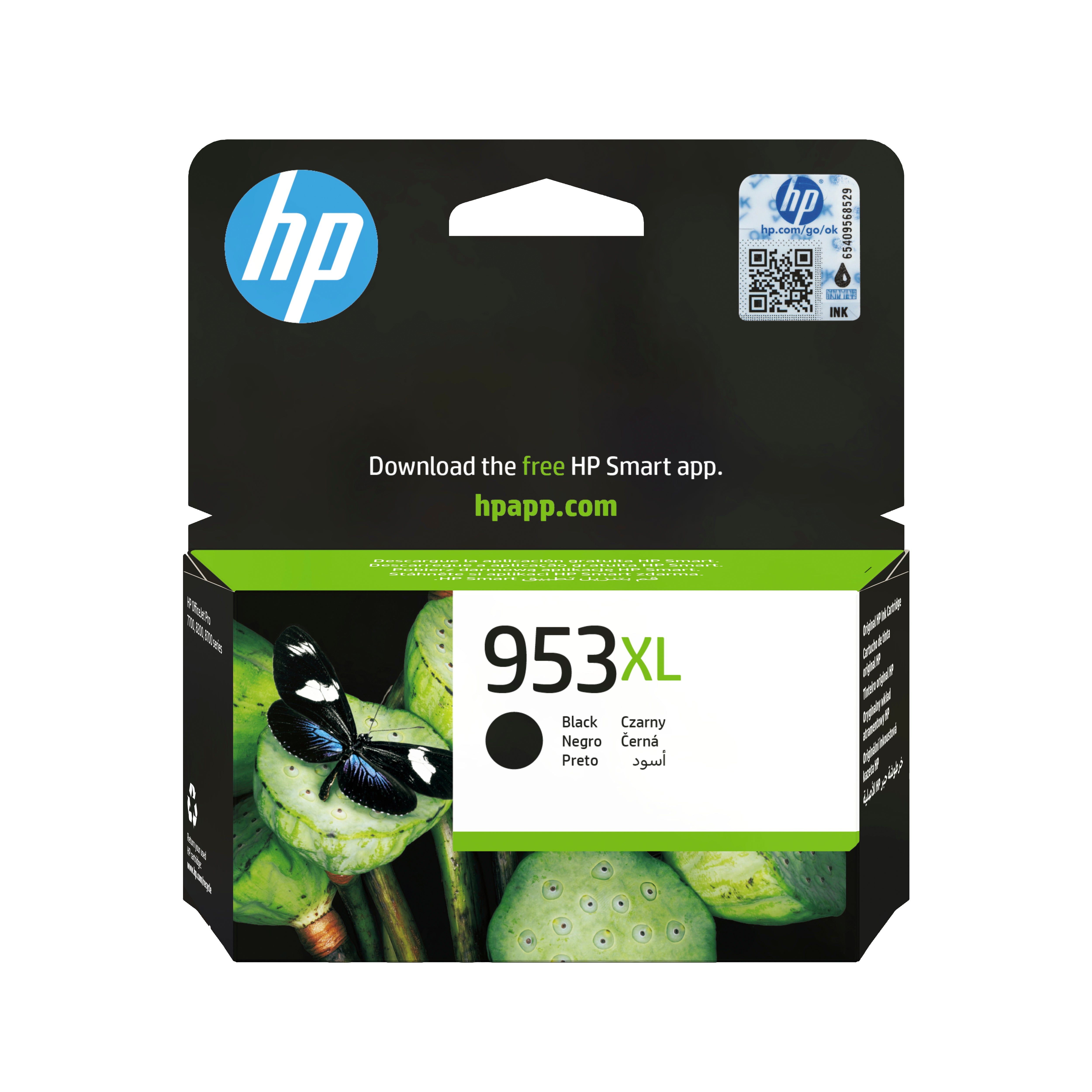 HP 953XL Schwarze Tintenpatrone (Original) – 2'000 Seiten – für OfficeJet Pro 7720/7730/7740, 8210, 8720/8730