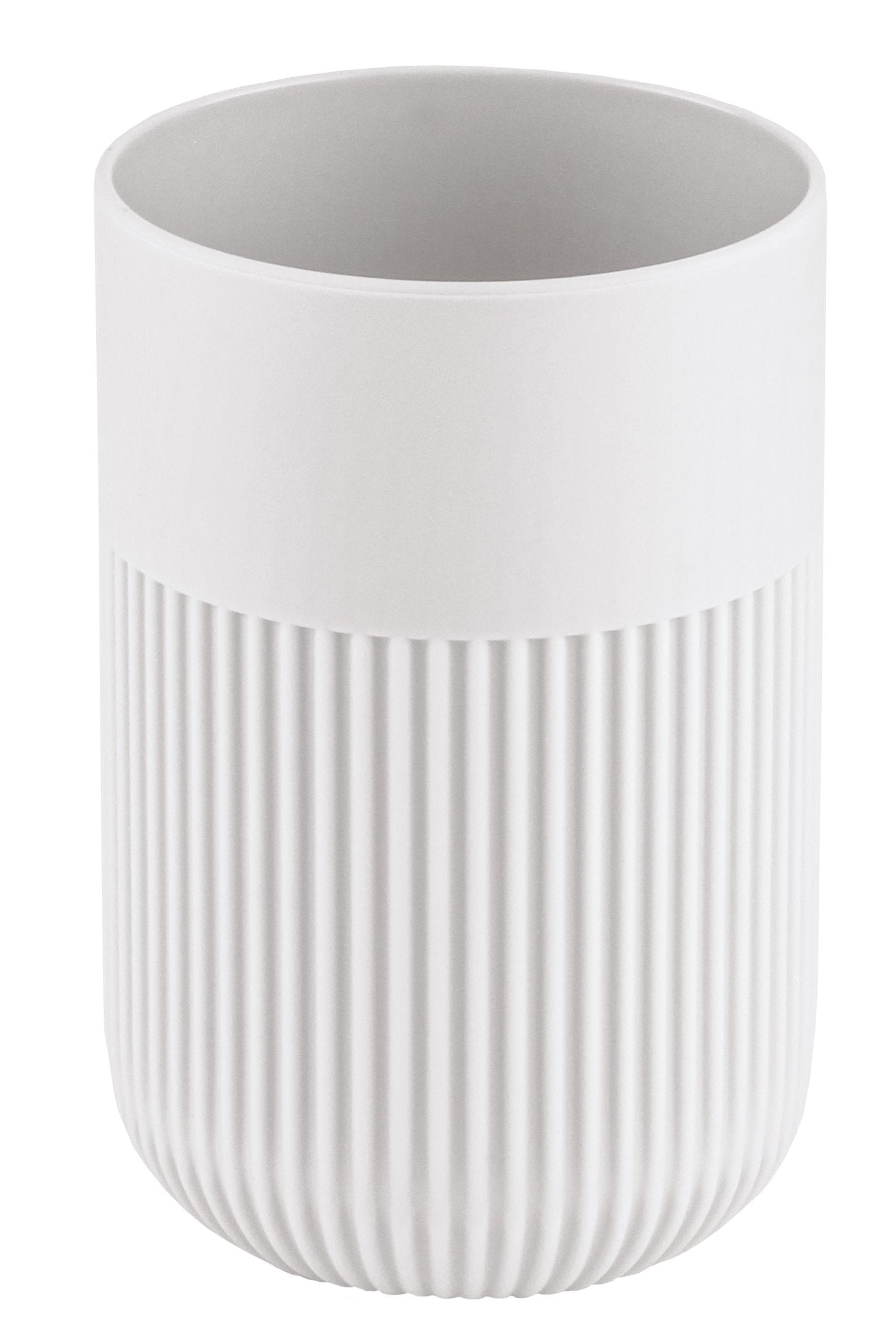Kleine Wolke Zahnputzbecher Scout – ABS, 7,2×7,2×10,6 cm, Weiss