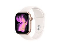 Apple Watch S11 – Smartwatch – 36 mm, GPS, OLED, 50 m, Roségold (Aluminium), Light Blush, M/L