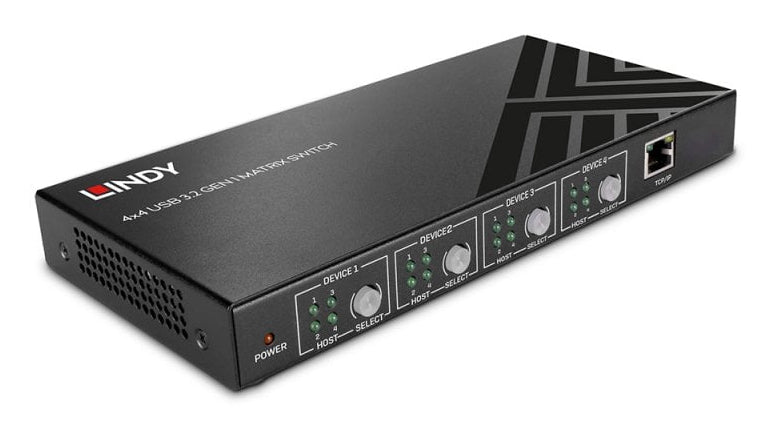 Lindy USB-Matrix-Switch 4×4, USB 3.2 Gen 1