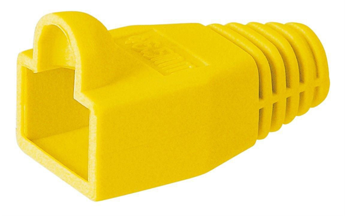 Microconnect Kabelschuh (RJ-45) – Gelb, 6,4 mm, 50 Stück