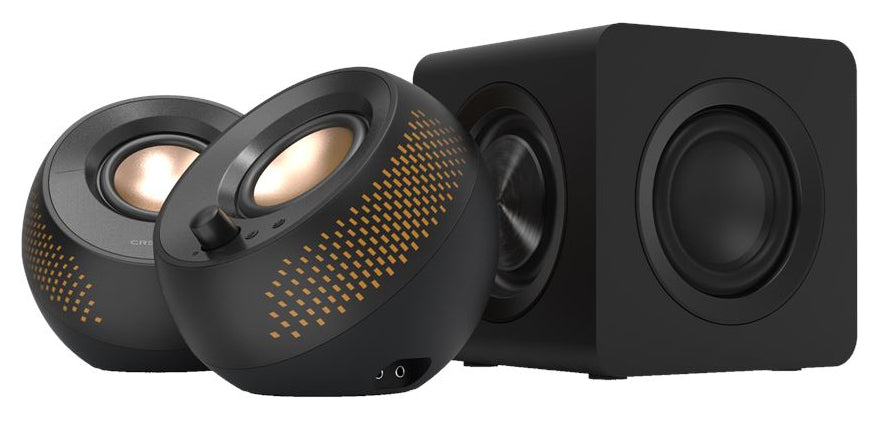 Creative Labs Creative Pebble X Plus – PC-Lautsprecher – 2.1, mit kabellosem Subwoofer, 30 W, USB – Schwarz