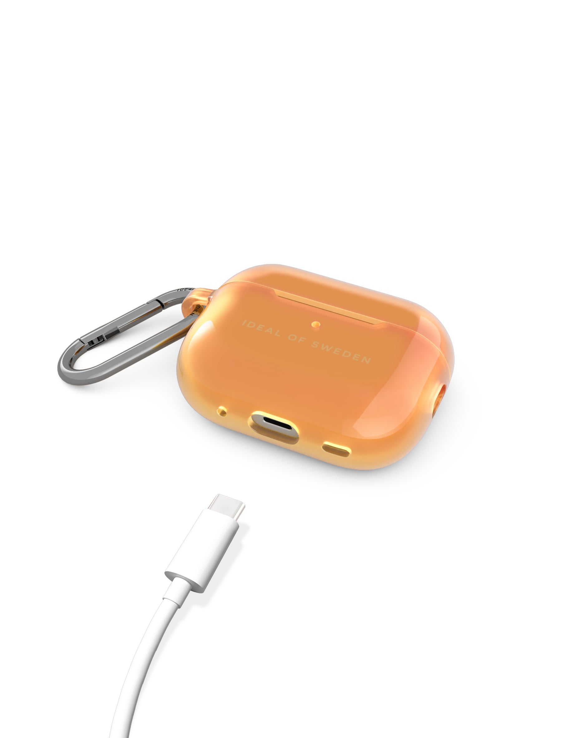 iDeal of Sweden Orange Spritz Clear – Schutzhülle für AirPods Pro (1. / 2. Gen.), Orange