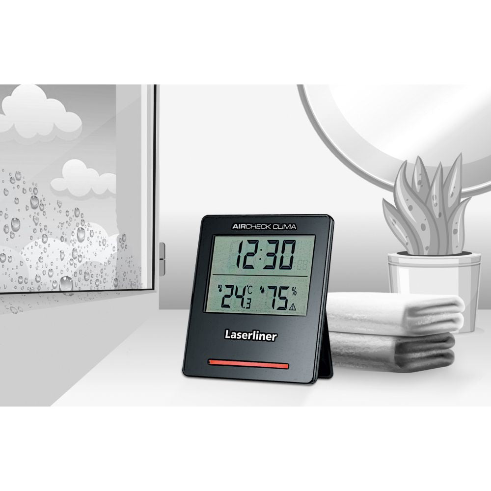 Laserliner AirCheck Clima 082.432A Thermo-Hygrometer (Handgerät) – −9,9–50 °C, 1–99 %, Innen