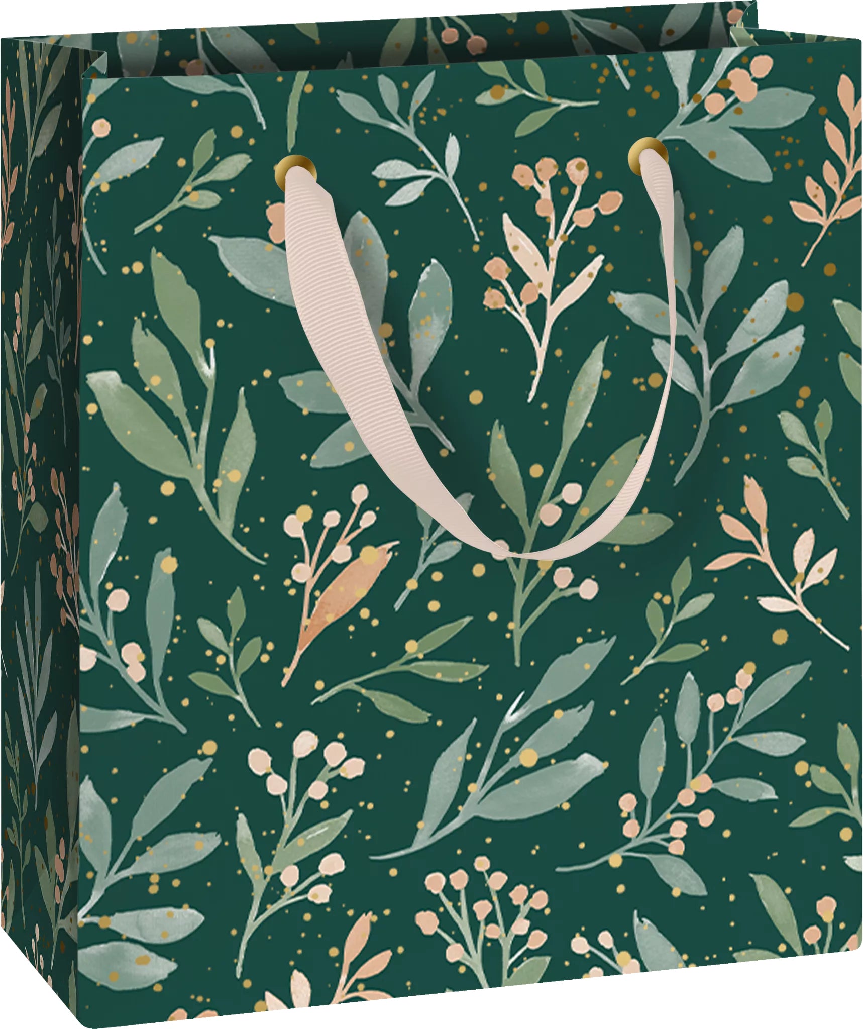 Stewo Geschenktasche 'Arona' – 18 × 8 × 21 cm, Papier, 230 g/m², Dunkelgrün, 254350574