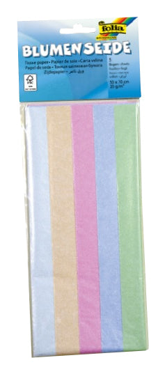 Folia Geschenkpapier-Bogen 5 Bögen – Irisierend, 12,5 cm × 0,25 m, 20 g/m²