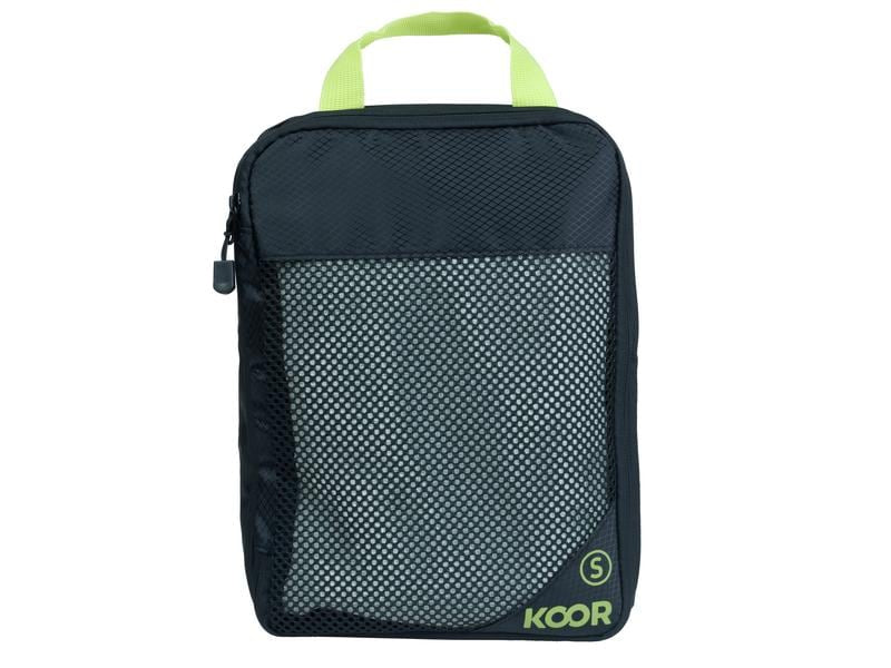 KOOR Packhilfen-Set Goora – mit Tragegriff, Reissverschluss – 30 l – Schwarz – Polyester – 4-teilig