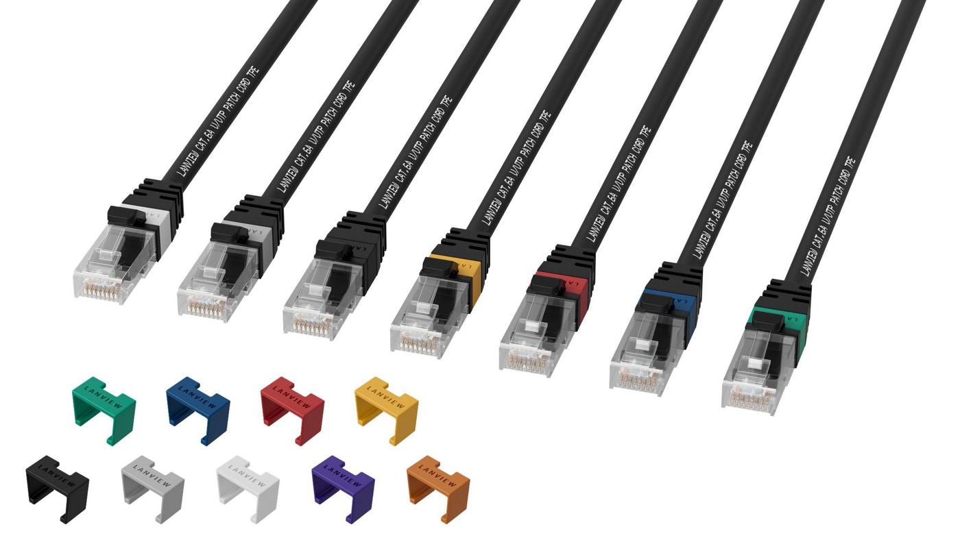 Lanview LV-UTP6A25B Patchkabel – Cat6A S/FTP, 25 m, Schwarz, LSZH, RJ-45