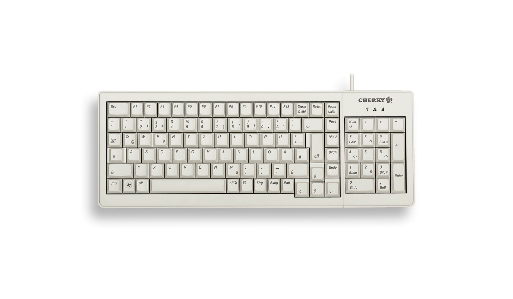 CHERRY XS G84-5200 – Tastatur, kabelgebunden (USB, PS/2), FR-Layout (FR) – für Windows