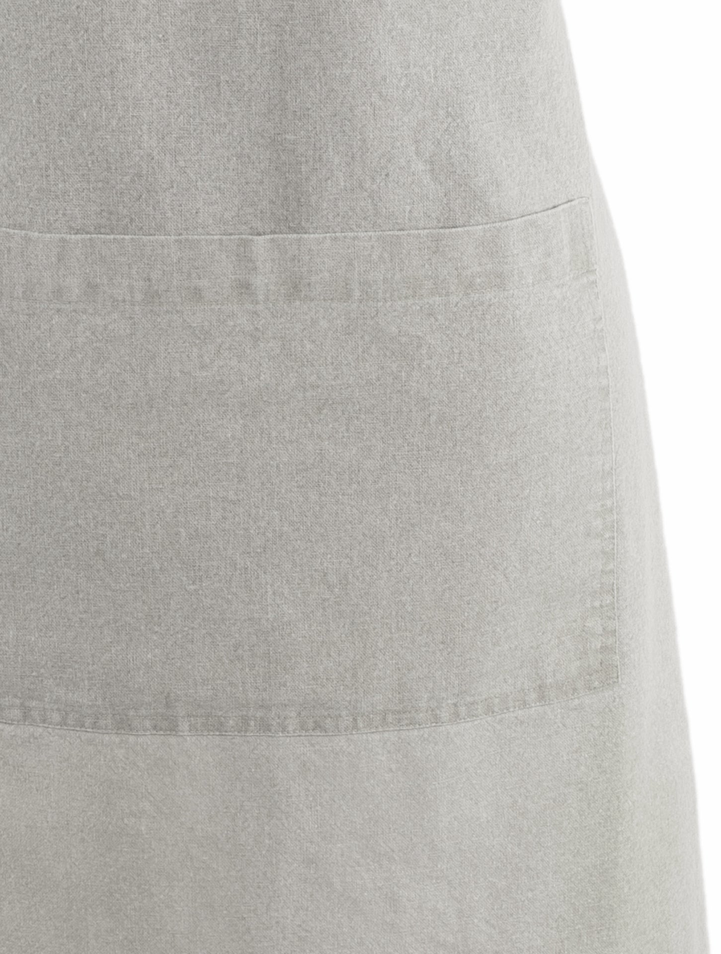 Tiseco Kochschürze – L: 85 cm, Baumwolle, Grau