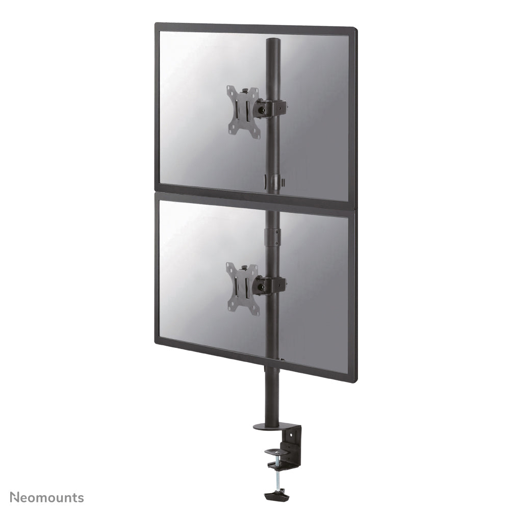 Neomounts FPMA D550DVBLACK – Monitorarm, 2, bis 32", VESA 75 × 75/100 × 100 mm, 6 kg, schwarz