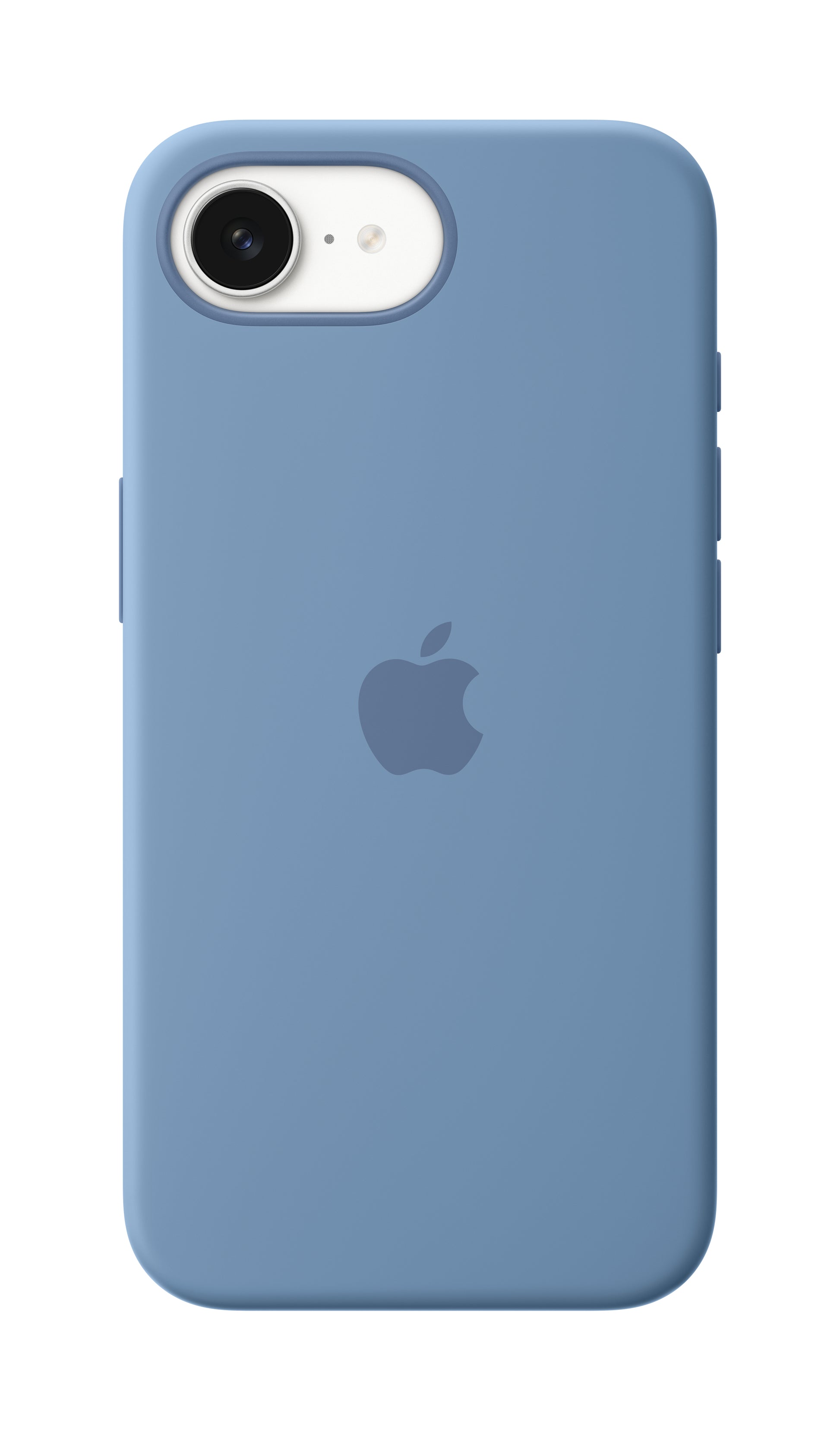 Apple Backcover – für Apple iPhone 16e, Mikrofaser+Silikon, Winterblau