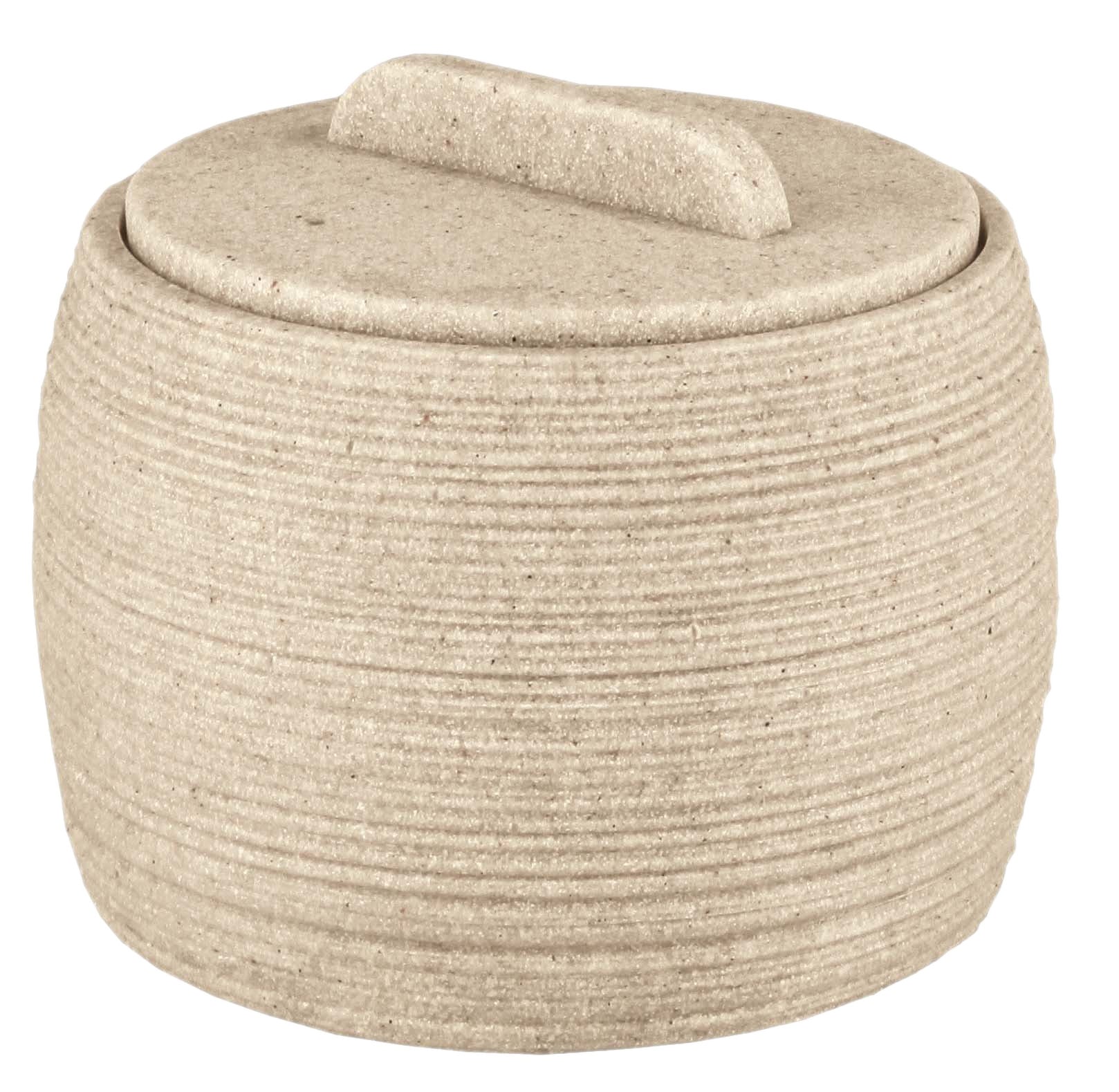 Kleine Wolke Aufbewahrungsbox – Ø10,5×8,5 cm, Polyresin, Beige