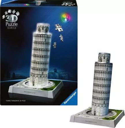 Ravensburger Iconics Schiefer Turm von Pisa 3D-Puzzle – 216 Teile – 20,9 × 33,0 × 20,9 cm – ab 10 Jahren