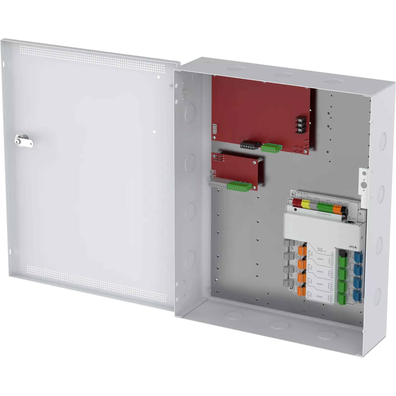 Axis TA1202 Zutrittscontroller – 1 Tür, 150 W Netzteil, Stahl, Grau