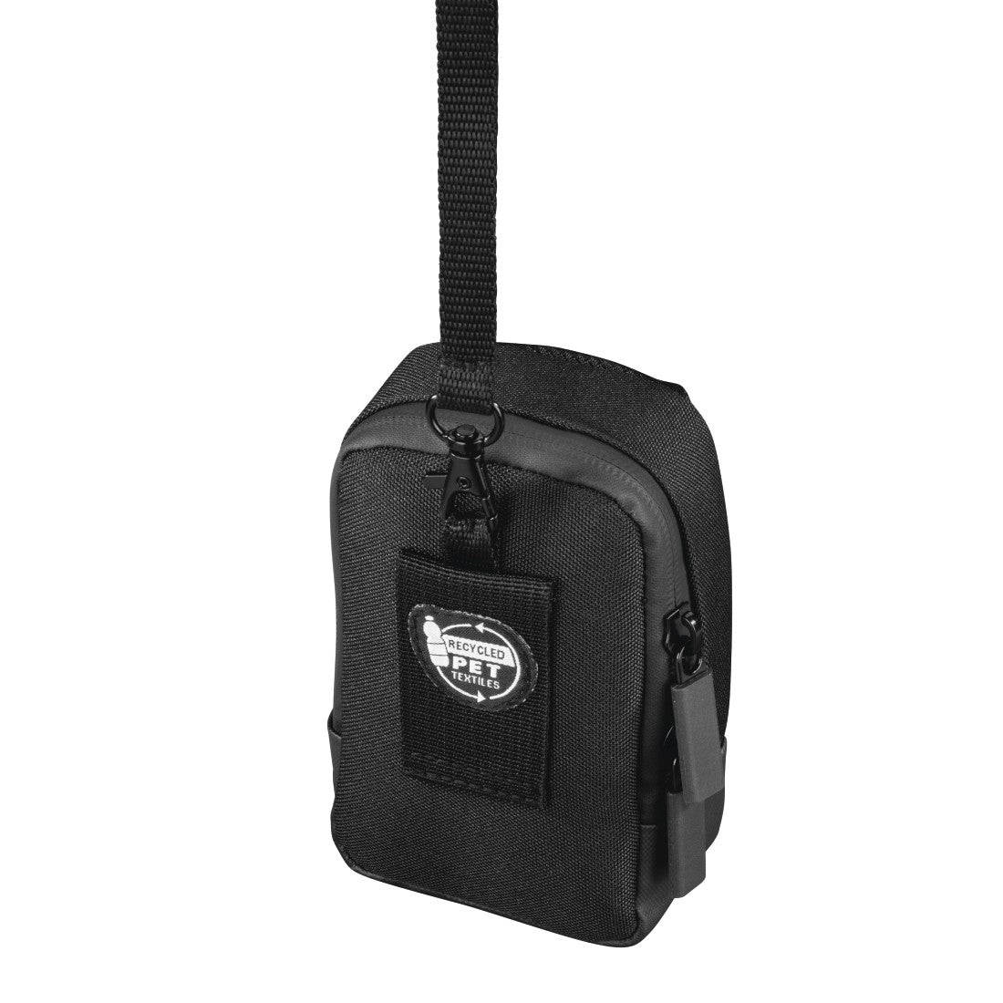 Hama Matera Kompaktes Etui – Polyester – Schwarz – Innenmasse 75 × 45 × 130 mm