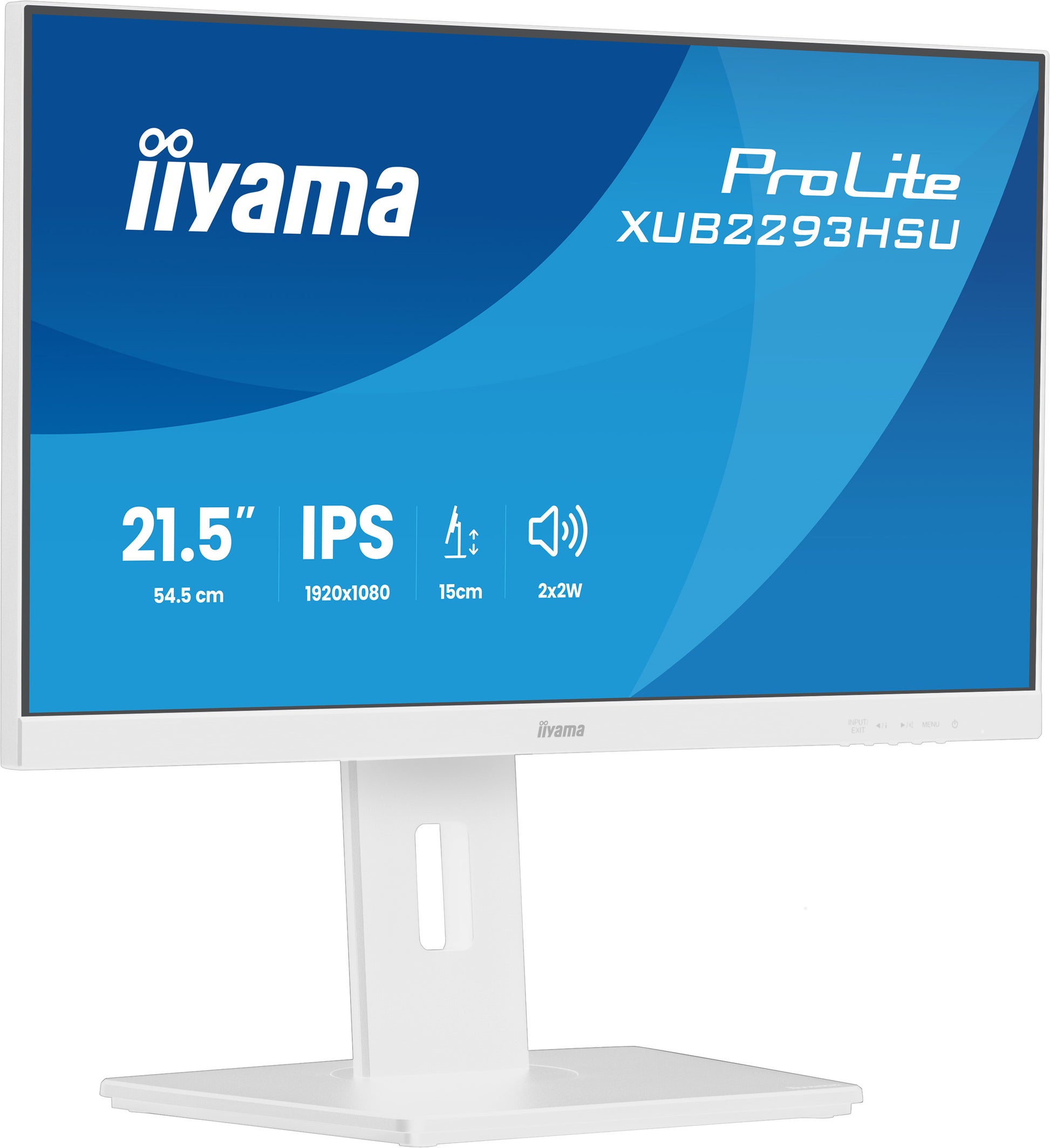 iiyama ProLite XUB2293HSU-W7 – Monitor, 21", 1920 × 1080 (Full HD), IPS, 100 Hz, 300 cd/m²