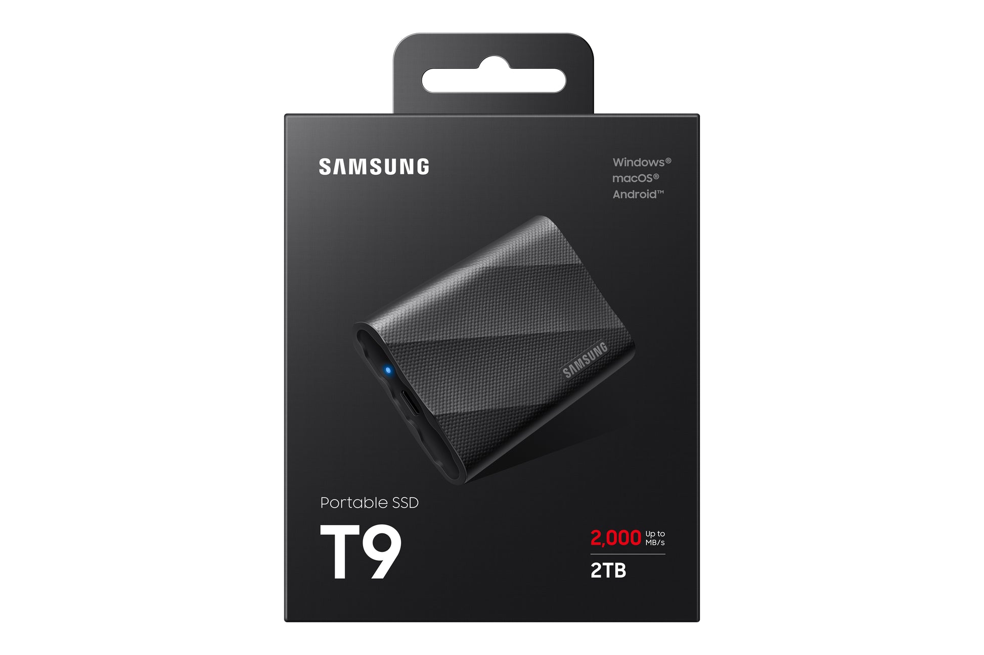 Samsung MU-PG2T0B Speichergerät – 2 TB, USB Typ-C (USB 3.2 Gen 2), Hardwareverschlüsselung