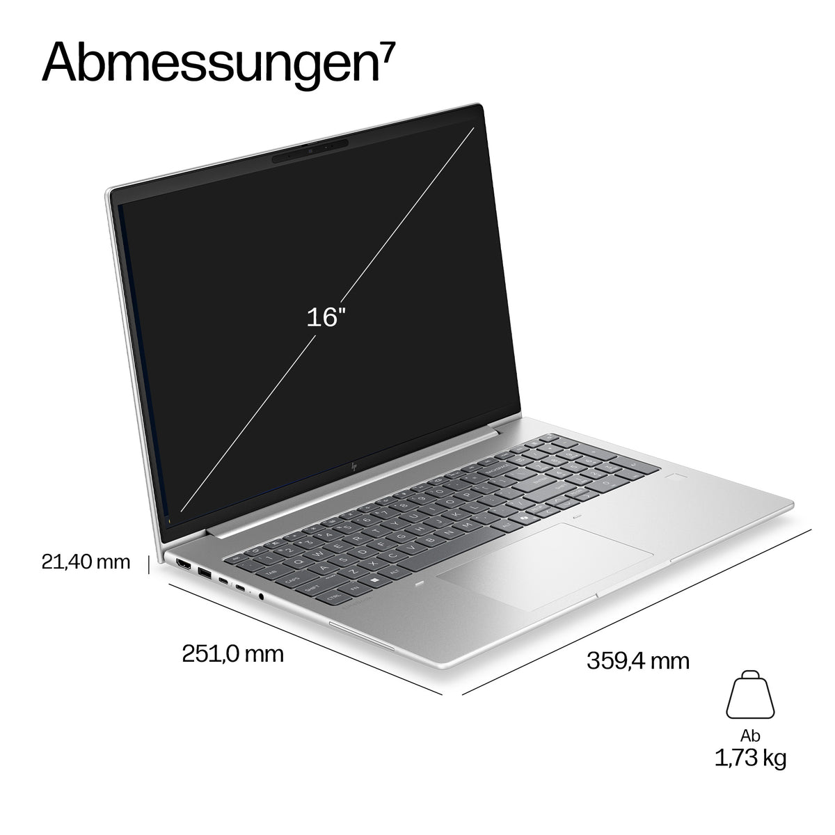 HP EliteBook 6 G2A – 16" WUXGA, Ryzen 5 230, 16 GB, 512 GB SSD, Win 11 Pro