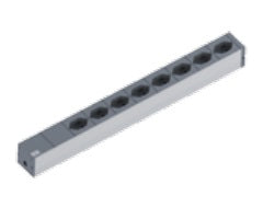 Bachmann Rack-PDU – 1U, T12–8× T13, 3 m