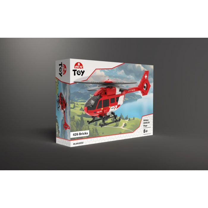 ACE Airbus H145 D3 Rega Hubschraubermodell – 40,8 × 25,6 cm – ab 8 J. – Kunststoff – rot/weiss