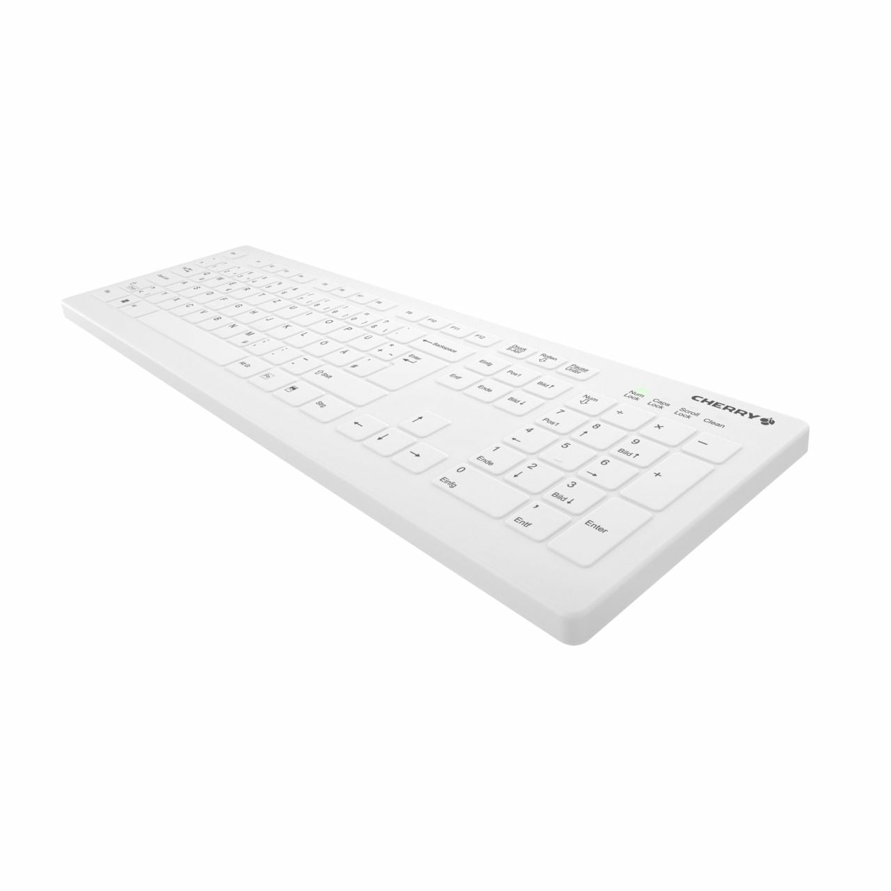 CHERRY Contour Active Key AK-C8112 – Tastatur, kabellos, DE-Layout (DE), Weiss