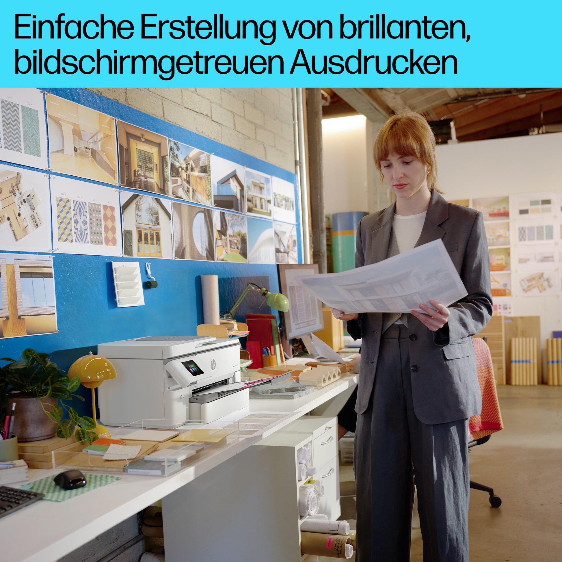 HP OfficeJet Pro 9720e Wide – Farbtintenstrahl-Multifunktionsdrucker, A3, 3-in-1, Duplex, ADF, WLAN/LAN