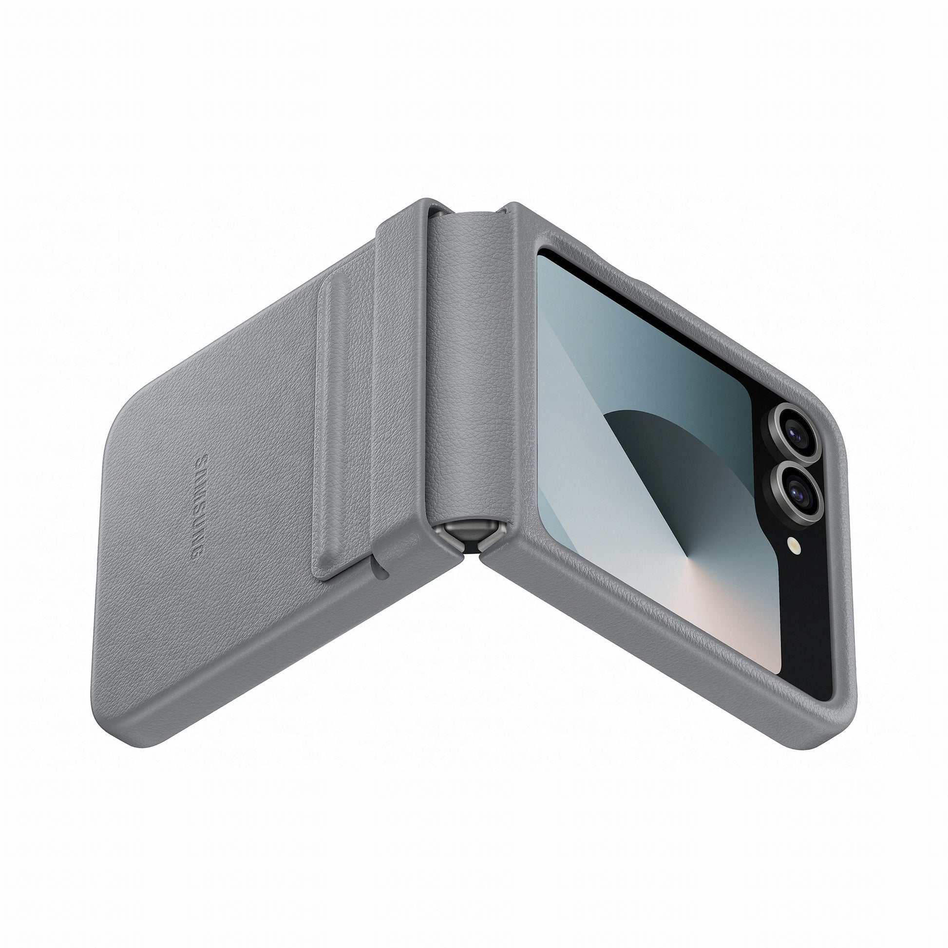 Samsung Backcover – für Samsung Galaxy Z Flip6 – grau – Leder