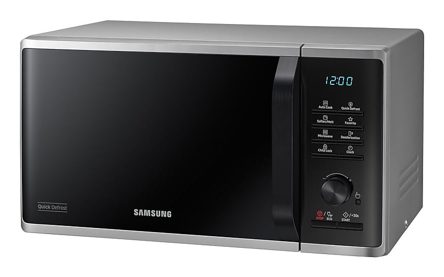 Samsung Solo-Mikrowelle MS23K3515AS – 23 l, Keramikboden, 800 W – Silber