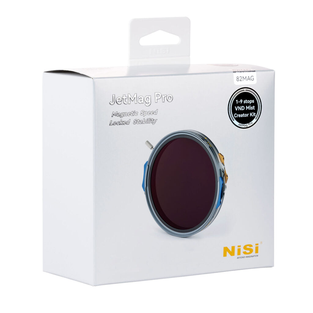 NiSi JetMag Pro Filter-Kit – 82 mm VND (ND4), Mist – für 67/72/77 mm Gewinde und mehr – 10er-Pack