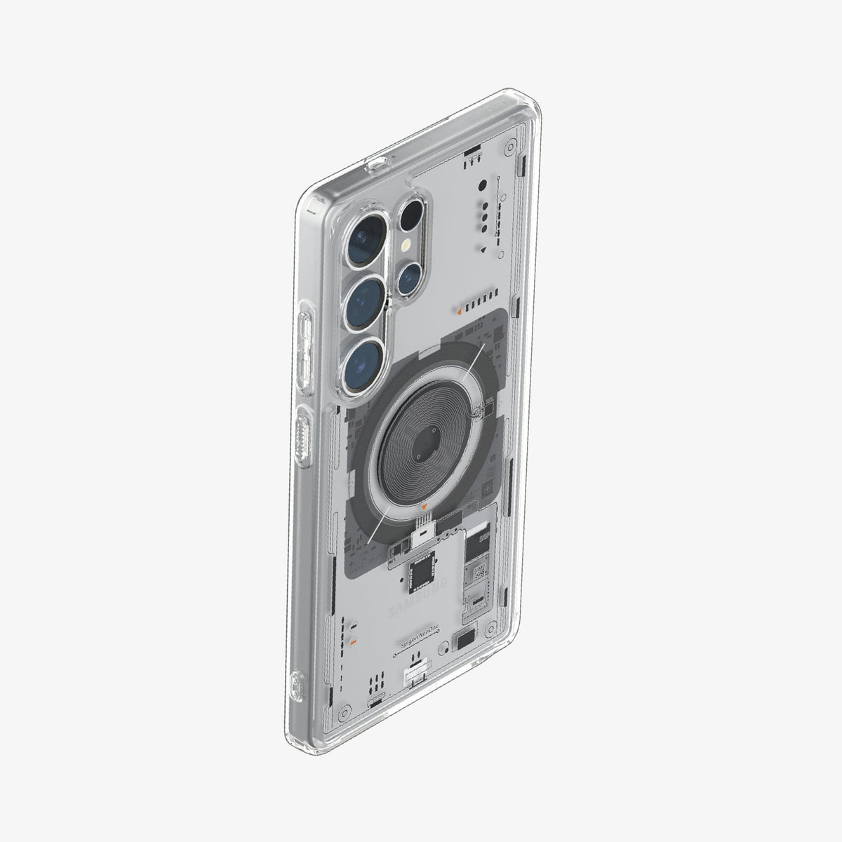 Spigen Ultra Hybrid Neo One Backcover – für Samsung Galaxy S25 Ultra, Transparent, bis 1,2 m Sturzsicher