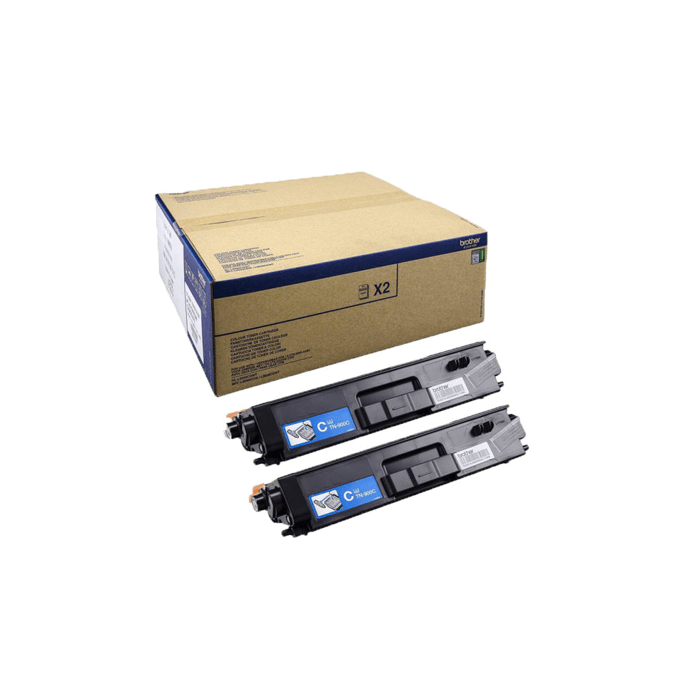 Brother Toner-Multipack TN-900CTWIN – cyan, 12000 Seiten – für HL-L9200CDWT/MFC-L9550CDWT