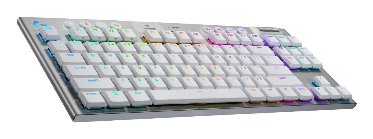 Logitech G G915 X LIGHTSPEED – Gaming-Tastatur TKL – Mechanisch – Bluetooth & 2,4 GHz – RGB – Weiss