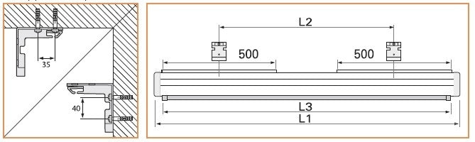 Da-Lite Compact RF Electrol – Elektrische Leinwand, 16:9, 230 × 129 cm (105,9")