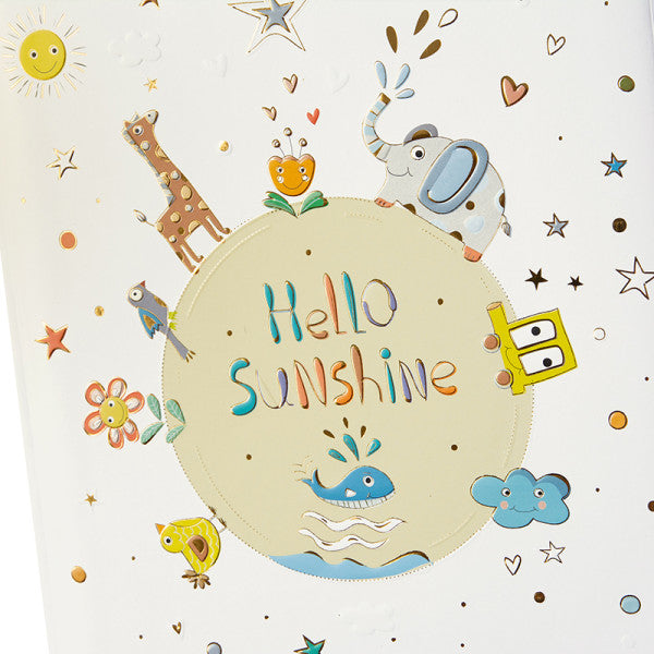 Goldbuch Babytagebuch Hello Sunshine – 44 Seiten – 210 × 280 mm – Gebunden, Mehrfarbig